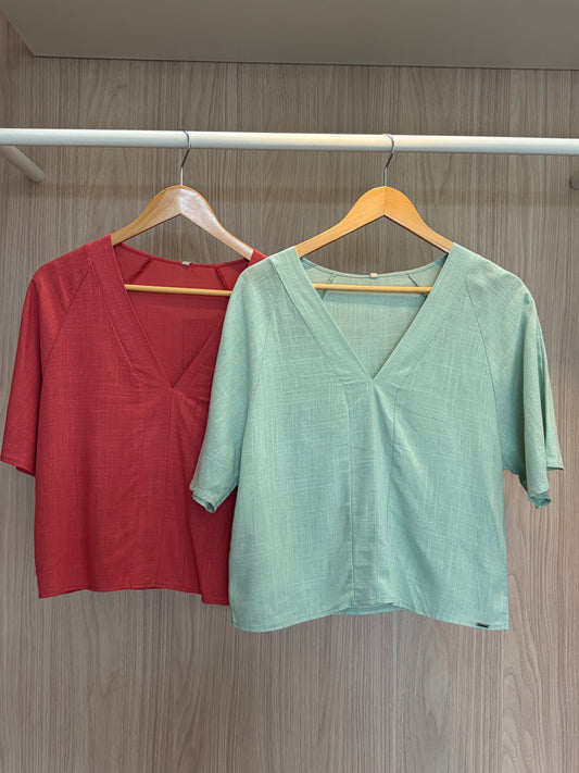 Blusa Gola V - cores