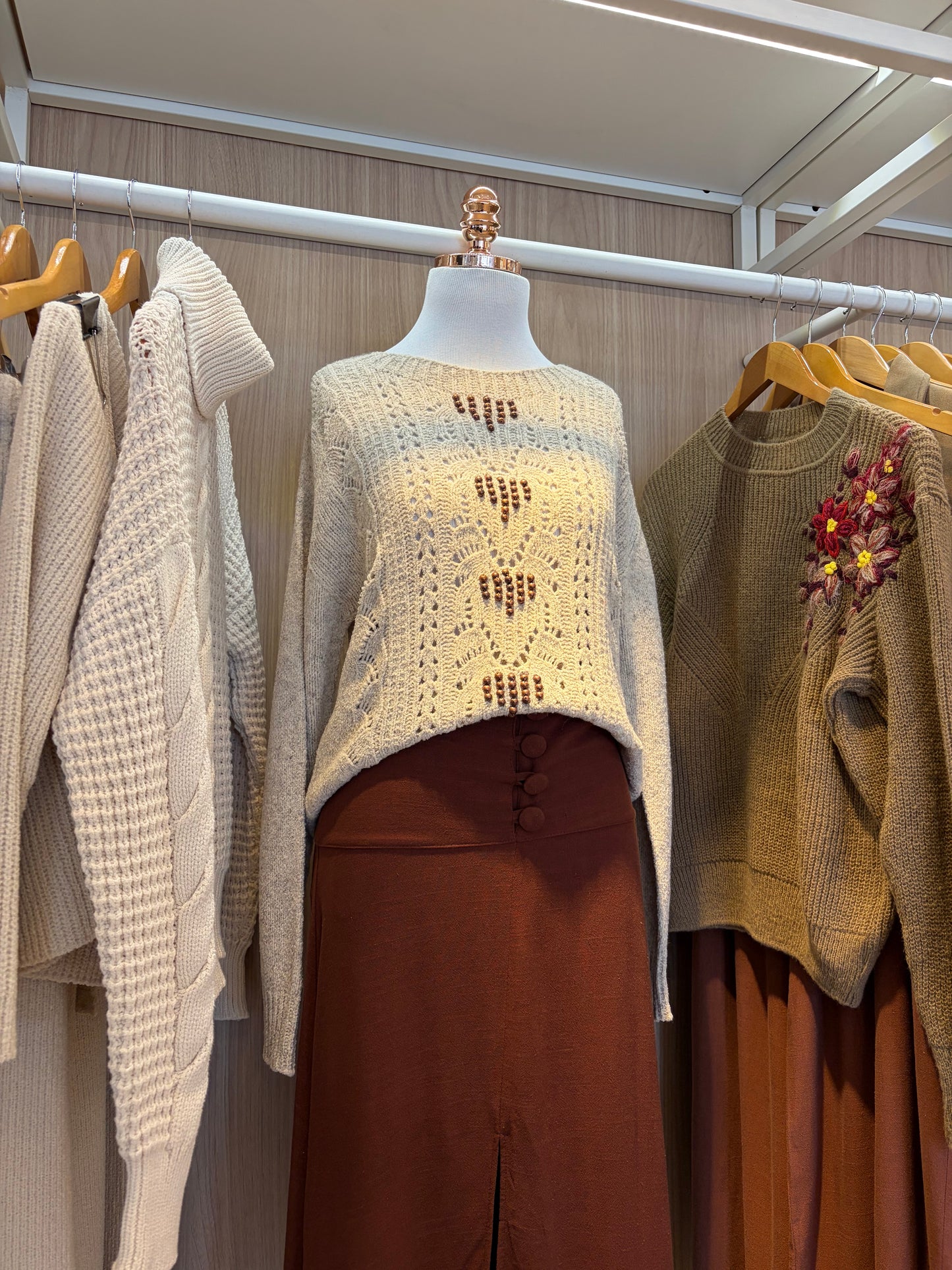 Tricot Pérolas Natural