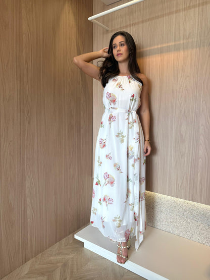 Vestido Off Floral Rose