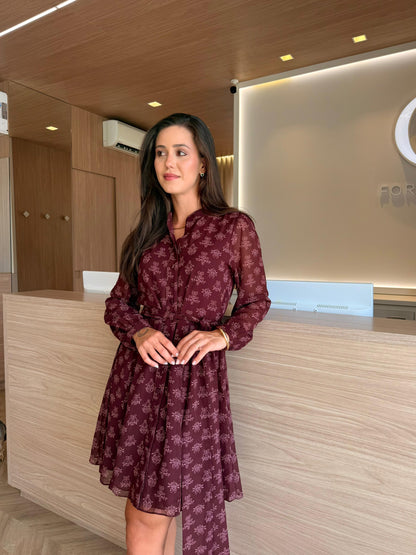 Vestido curto Rosa chá