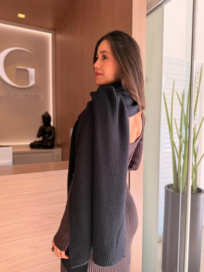 Vestido Midnight Canelado