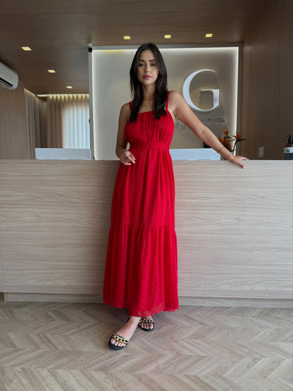 Vestido Vermelho Cherrie