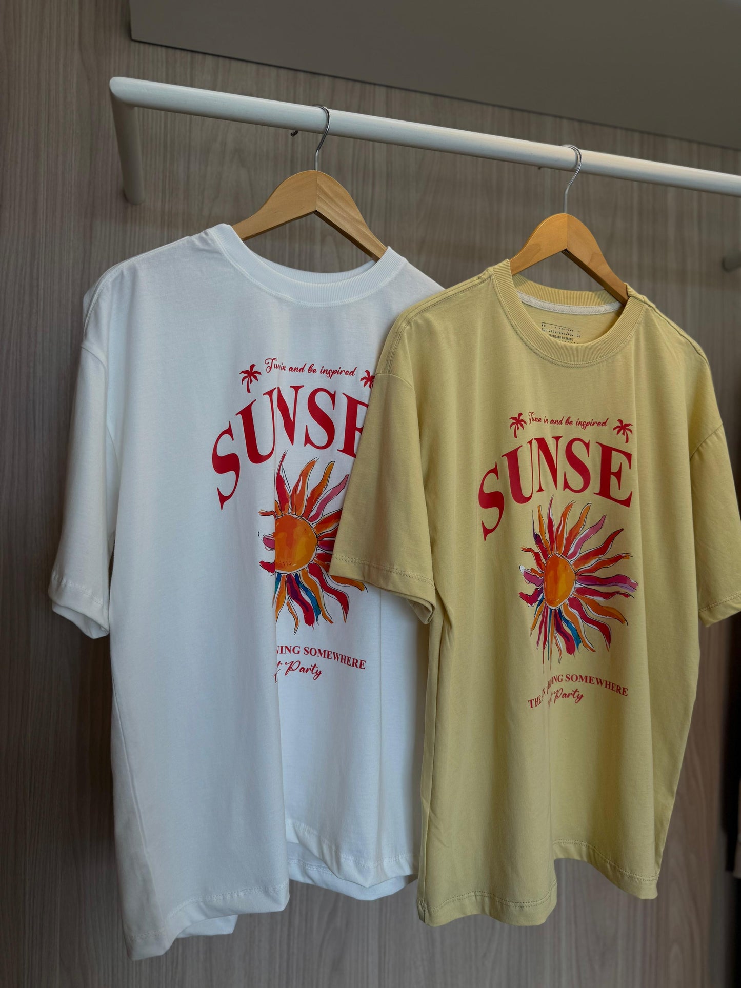 T-shirt Sunset - cores