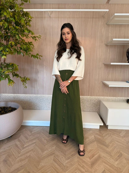 Saia Ambicione c/botões - cores