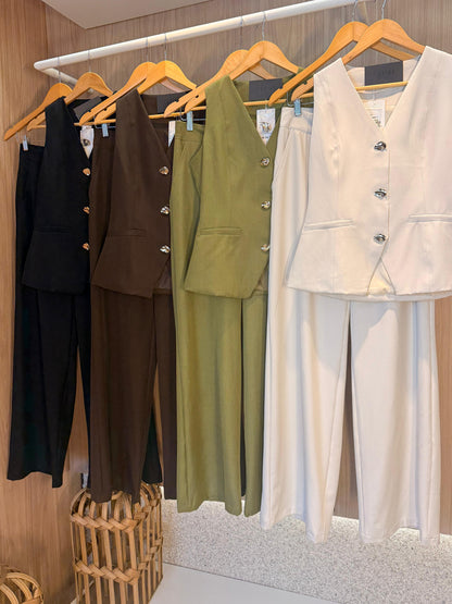 Conjunto Alfaiataria Leontina - cores