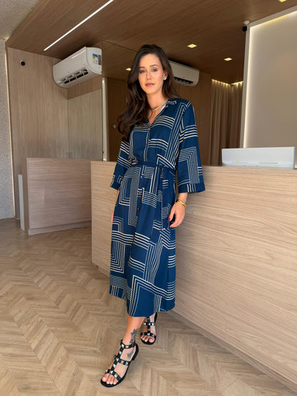 Vestido Geométrico - cores