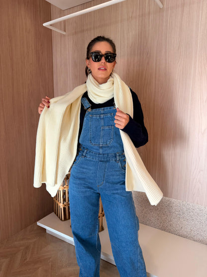 Jardineira Jeans Longa