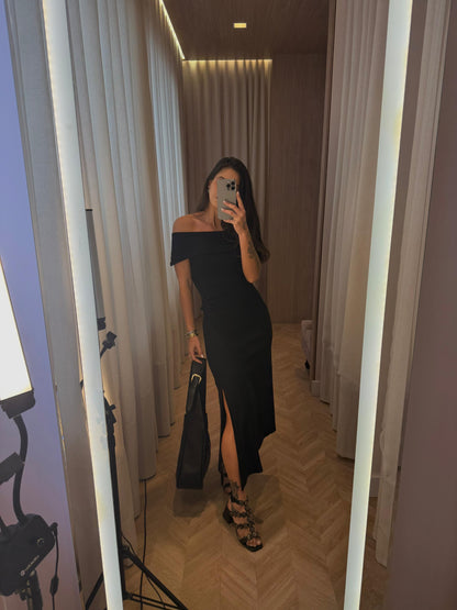 Vestido Preto Bella Ombro a Ombro