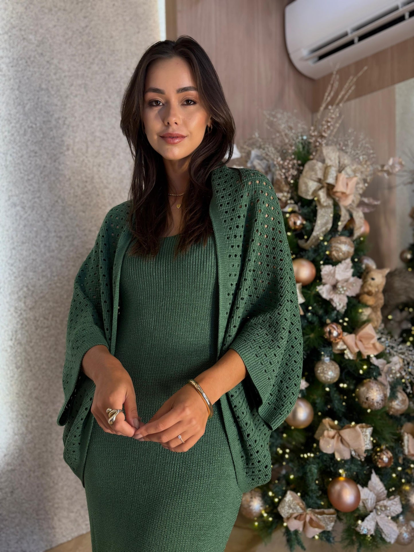 Conjunto Albânia em tricô - cores