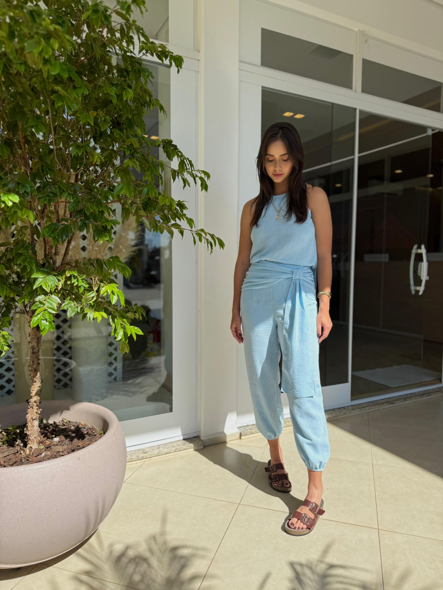 Calça Cannes Azul céu