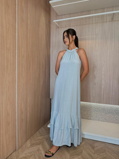 Vestido Aqua Longo