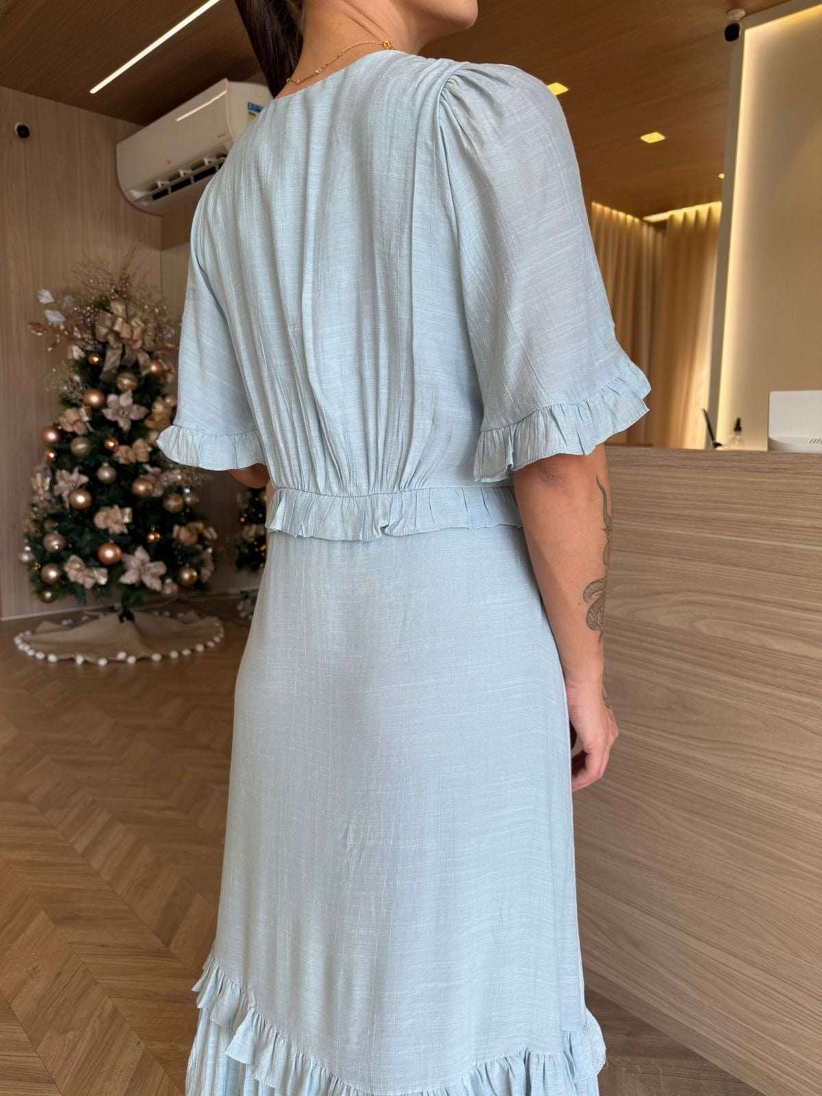 Vestido Babados Natal - cores