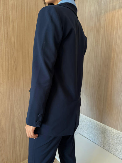 Blazer Alfaiataria Azul Profundo