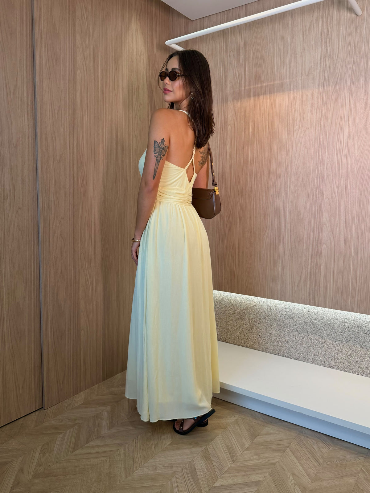 Vestido Caetana Manteiga
