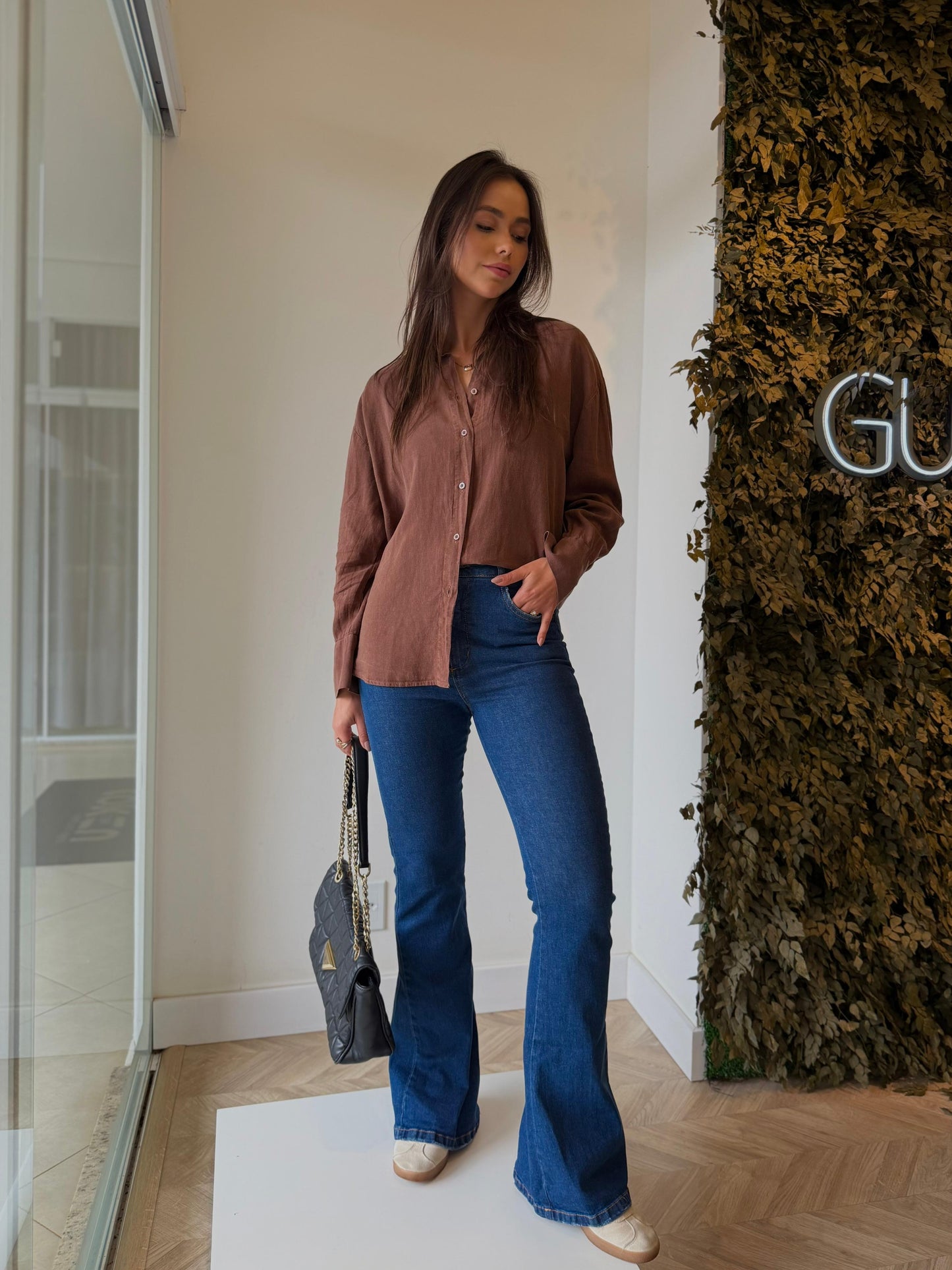 Calça Jeans Boot Cut Média