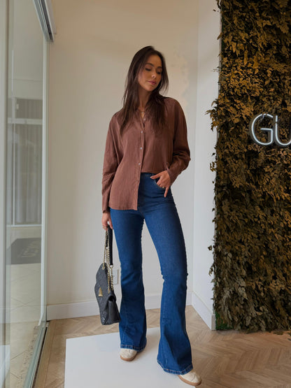 Calça Jeans Boot Cut Média