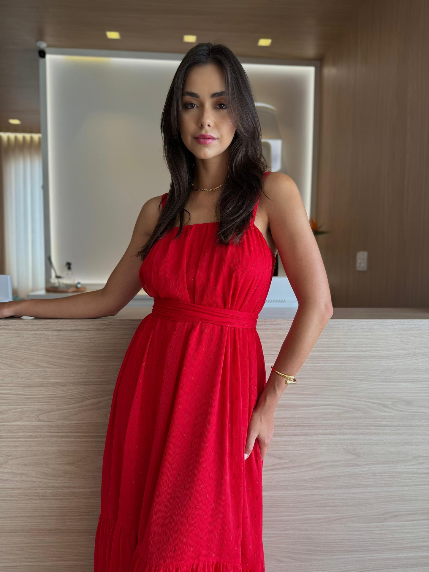 Vestido Vermelho Cherrie