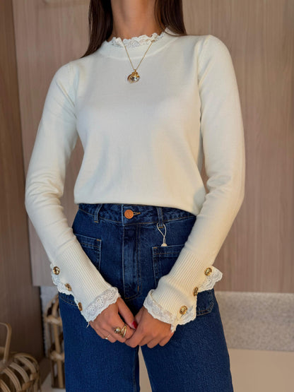 Blusa modal c/renda - cores