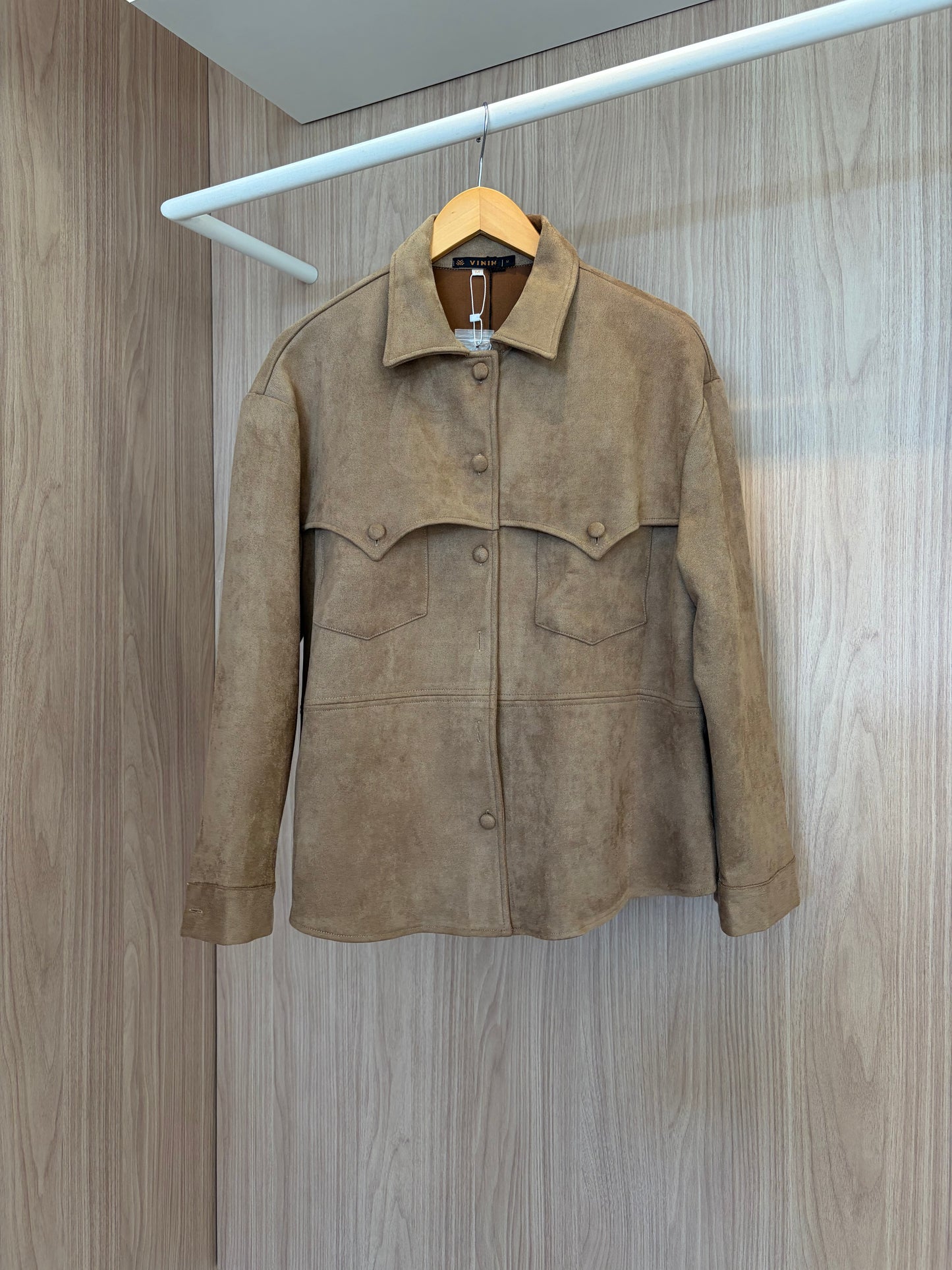 Camisa Suede Camel