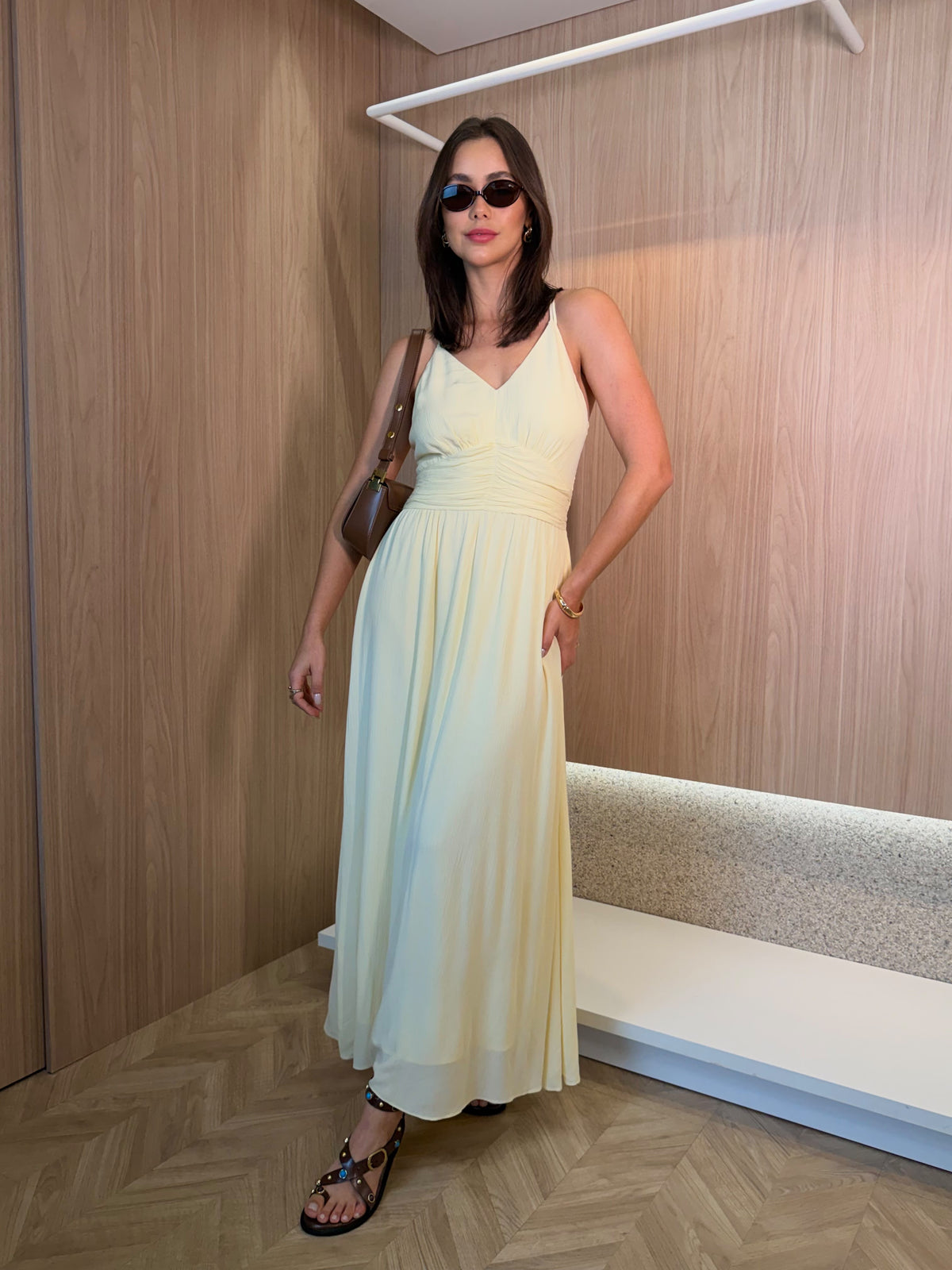 Vestido Caetana Manteiga
