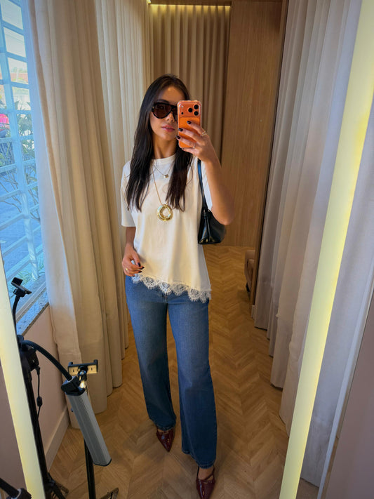Calça Pantalona Jeans Ambicione