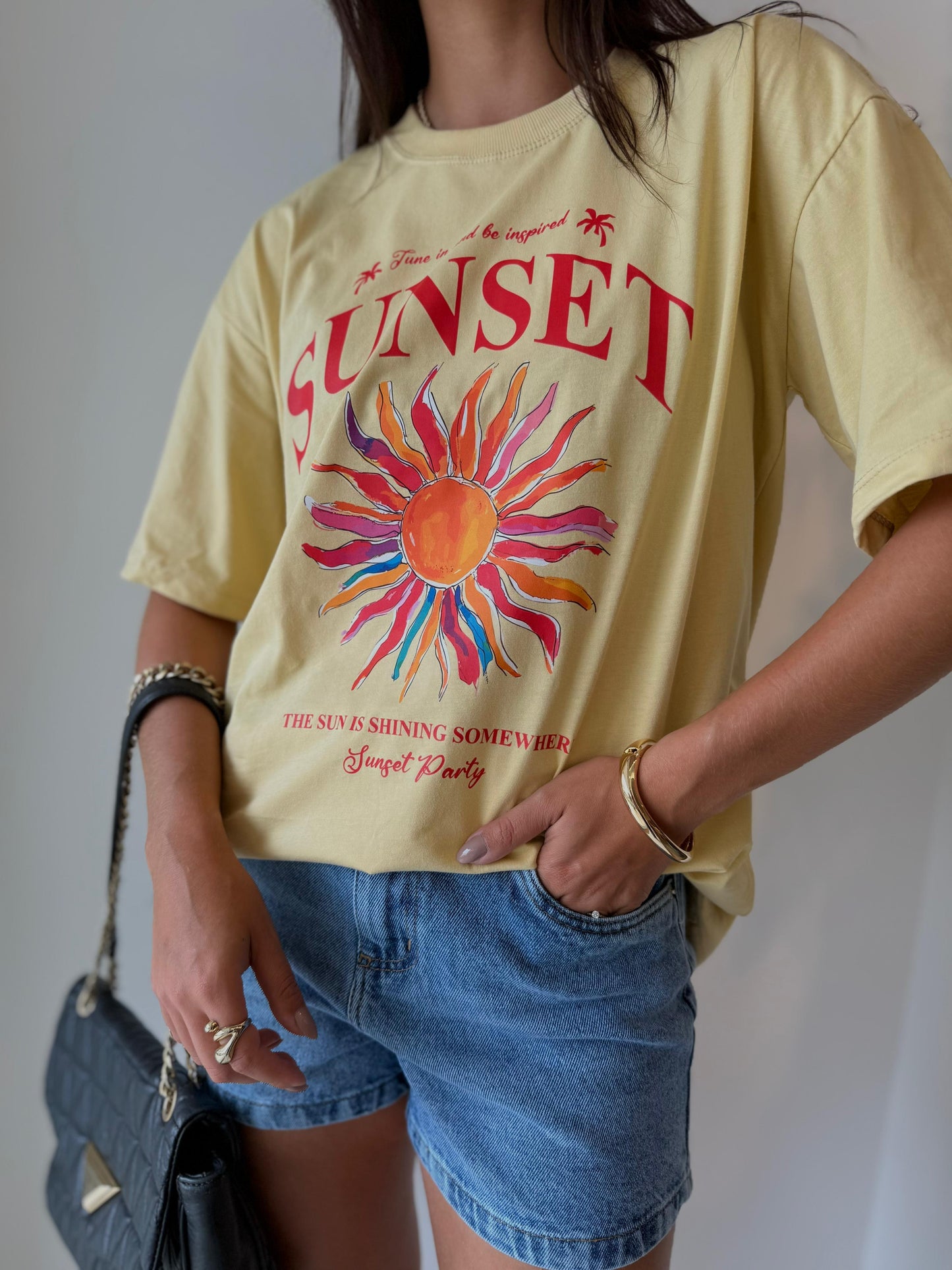T-shirt Sunset - cores