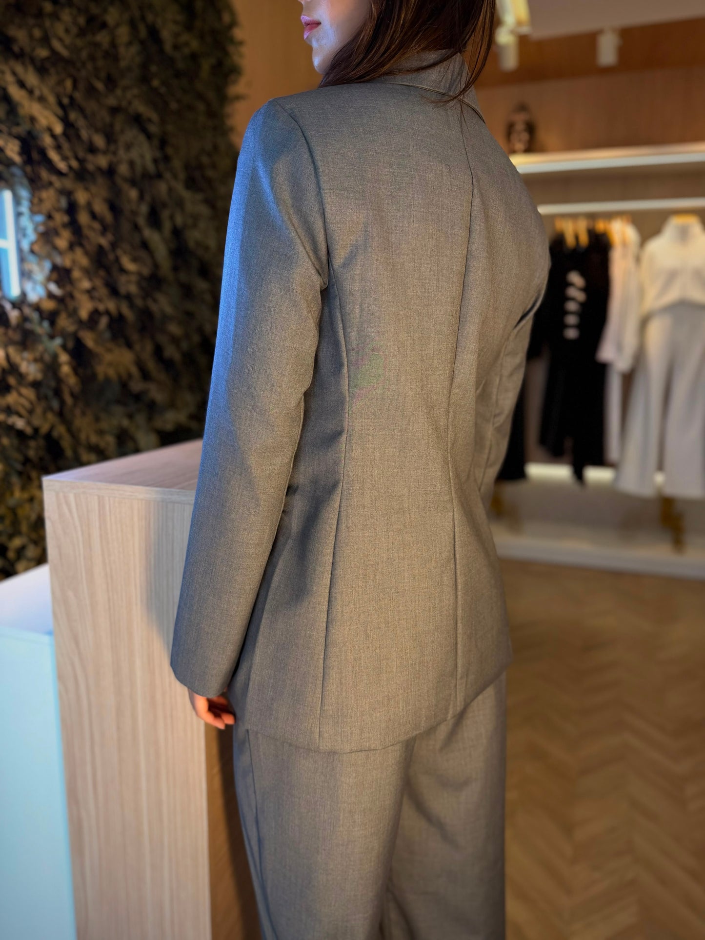 Blazer Cinza Daisies
