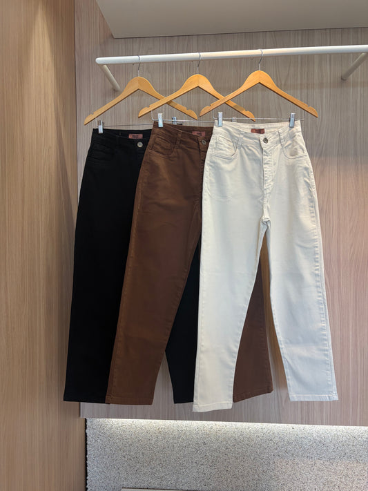 calça sarja ambi mom - cores
