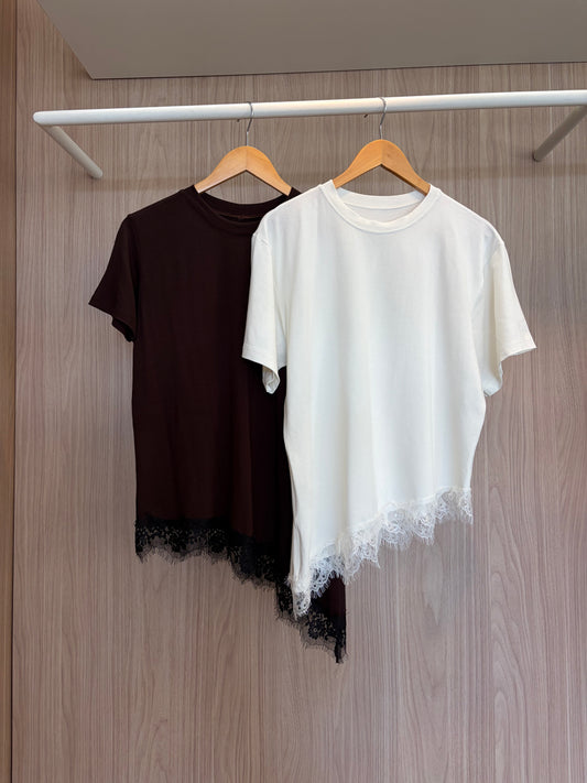 T-shirt barra Renda - cores