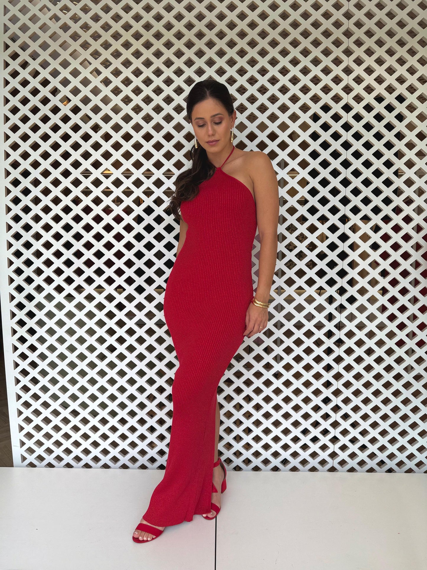 Vestido Lurex Frente Única - cores