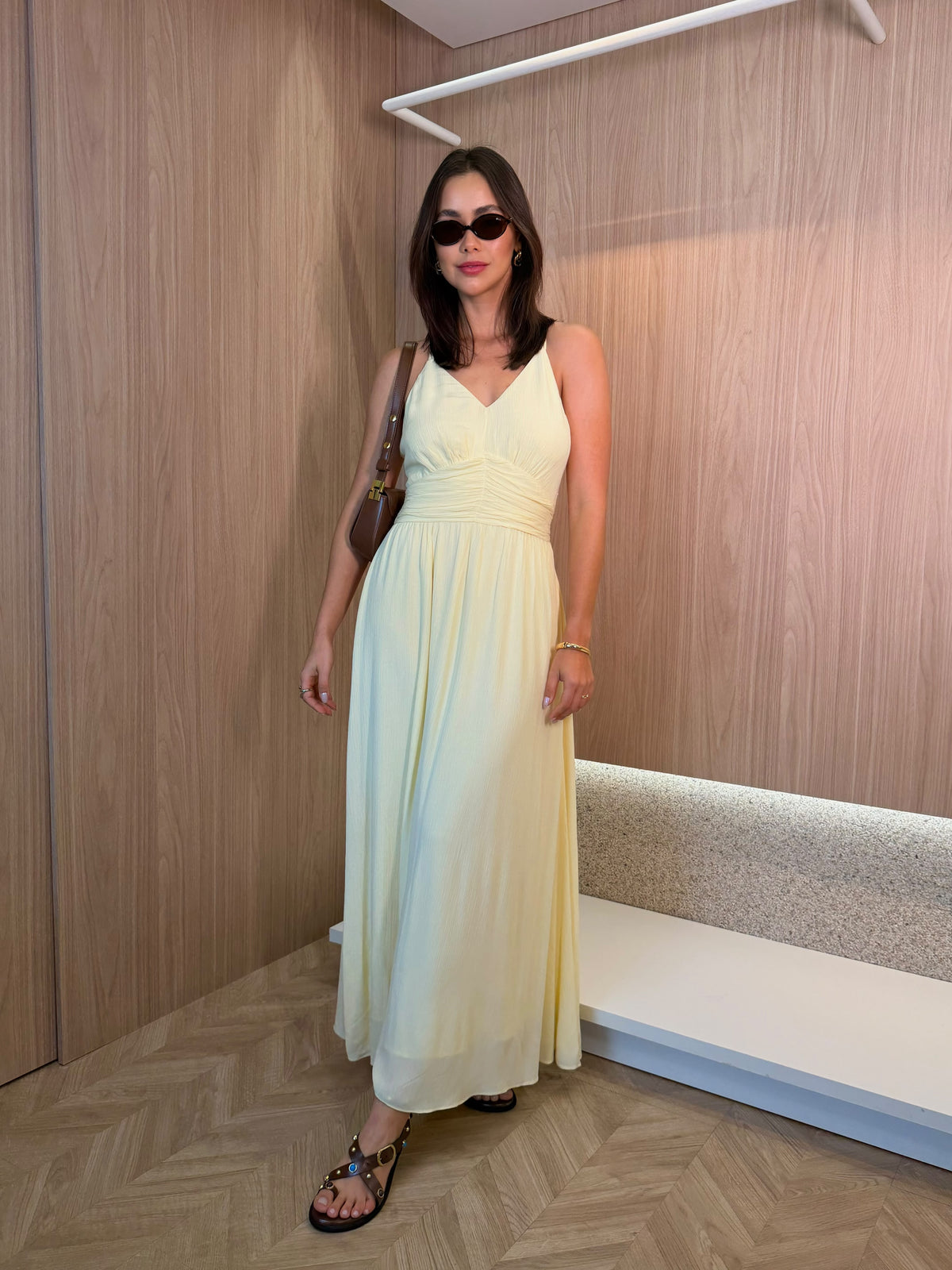 Vestido Caetana Manteiga