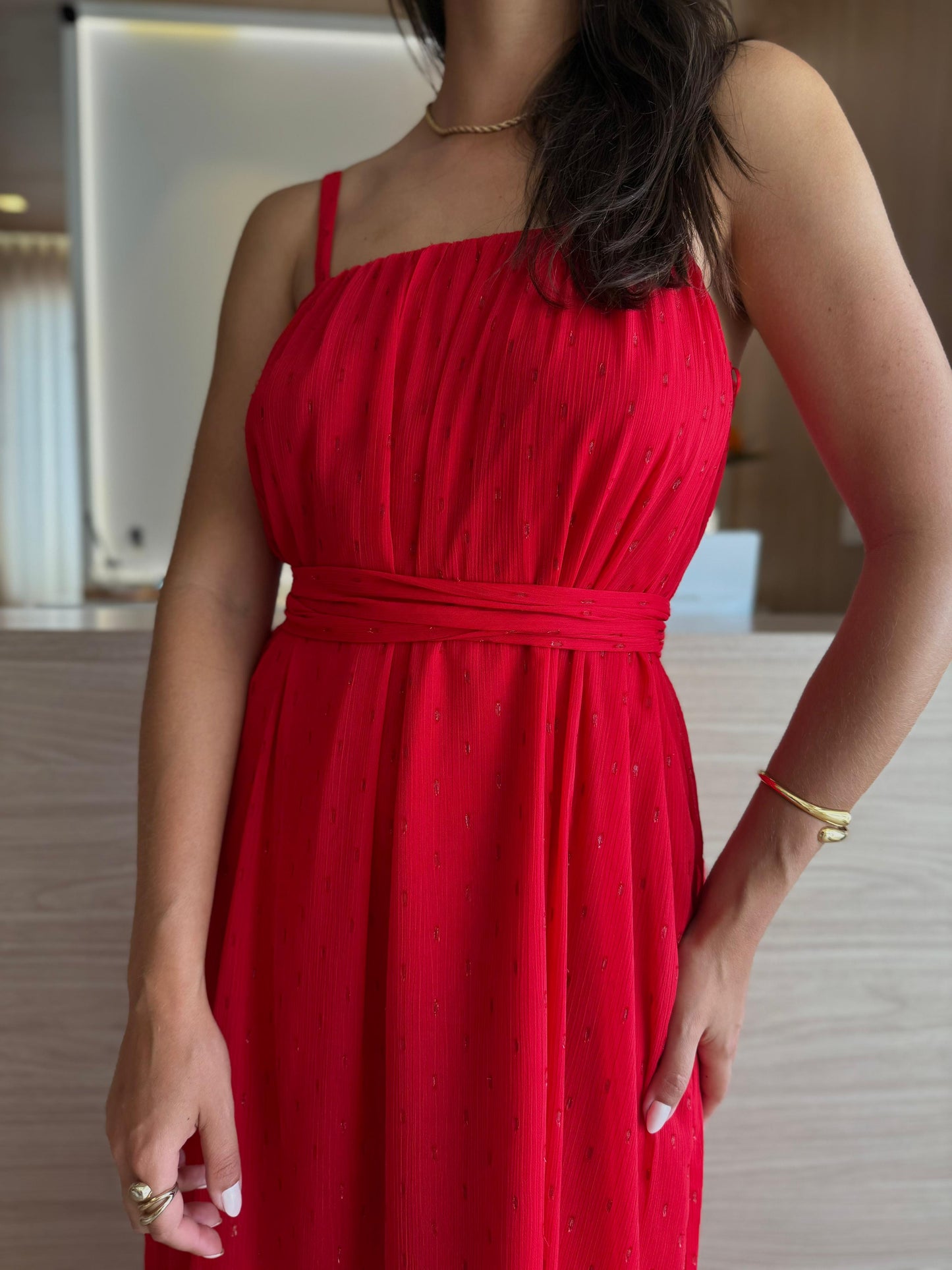 Vestido Vermelho Cherrie