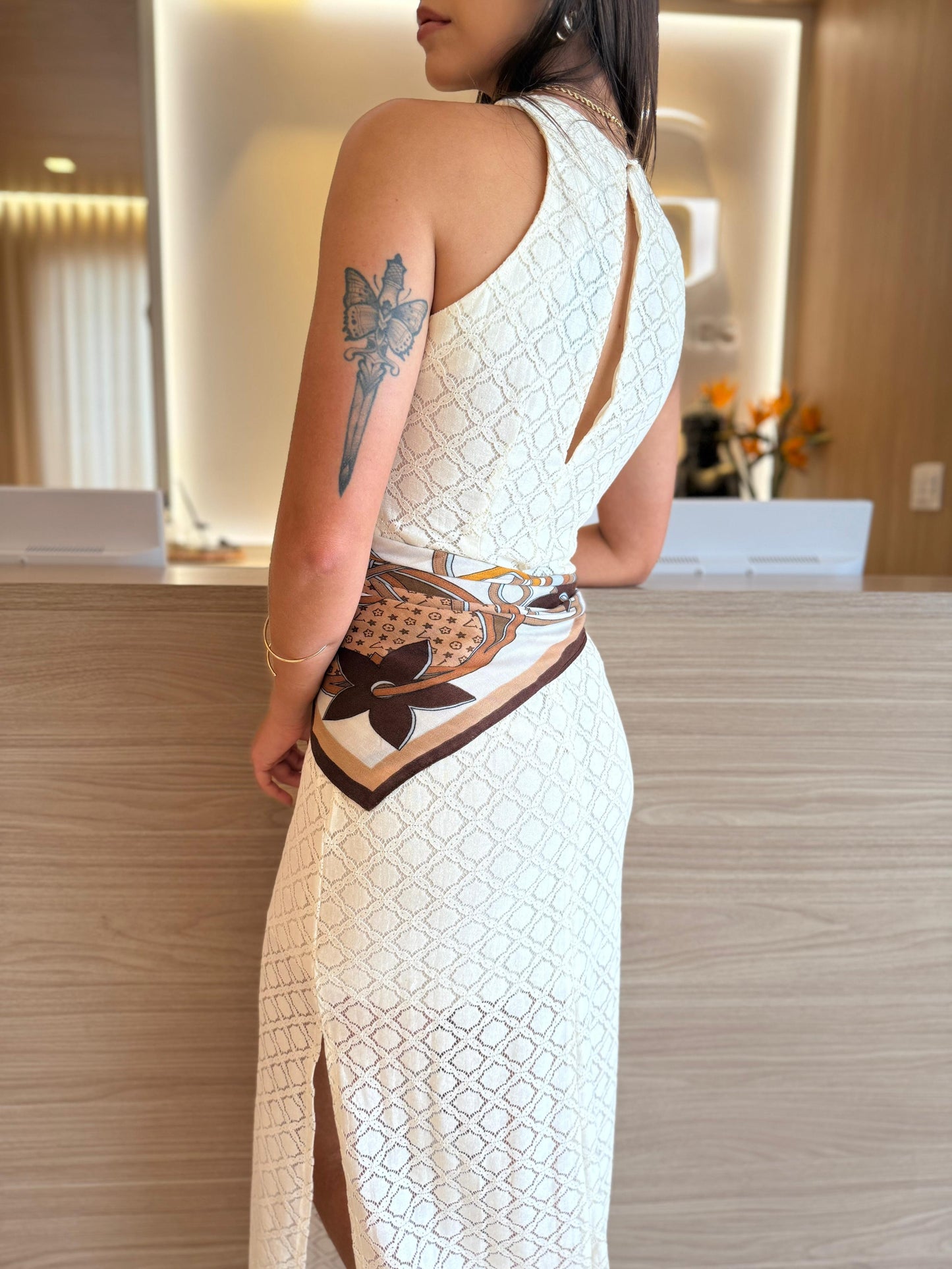 Vestido Midi Malta Renda - cores