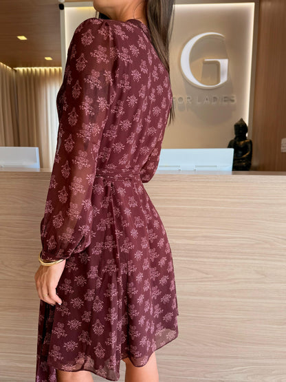 Vestido curto Rosa chá