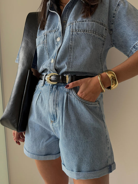 Shorts Alto Jeans