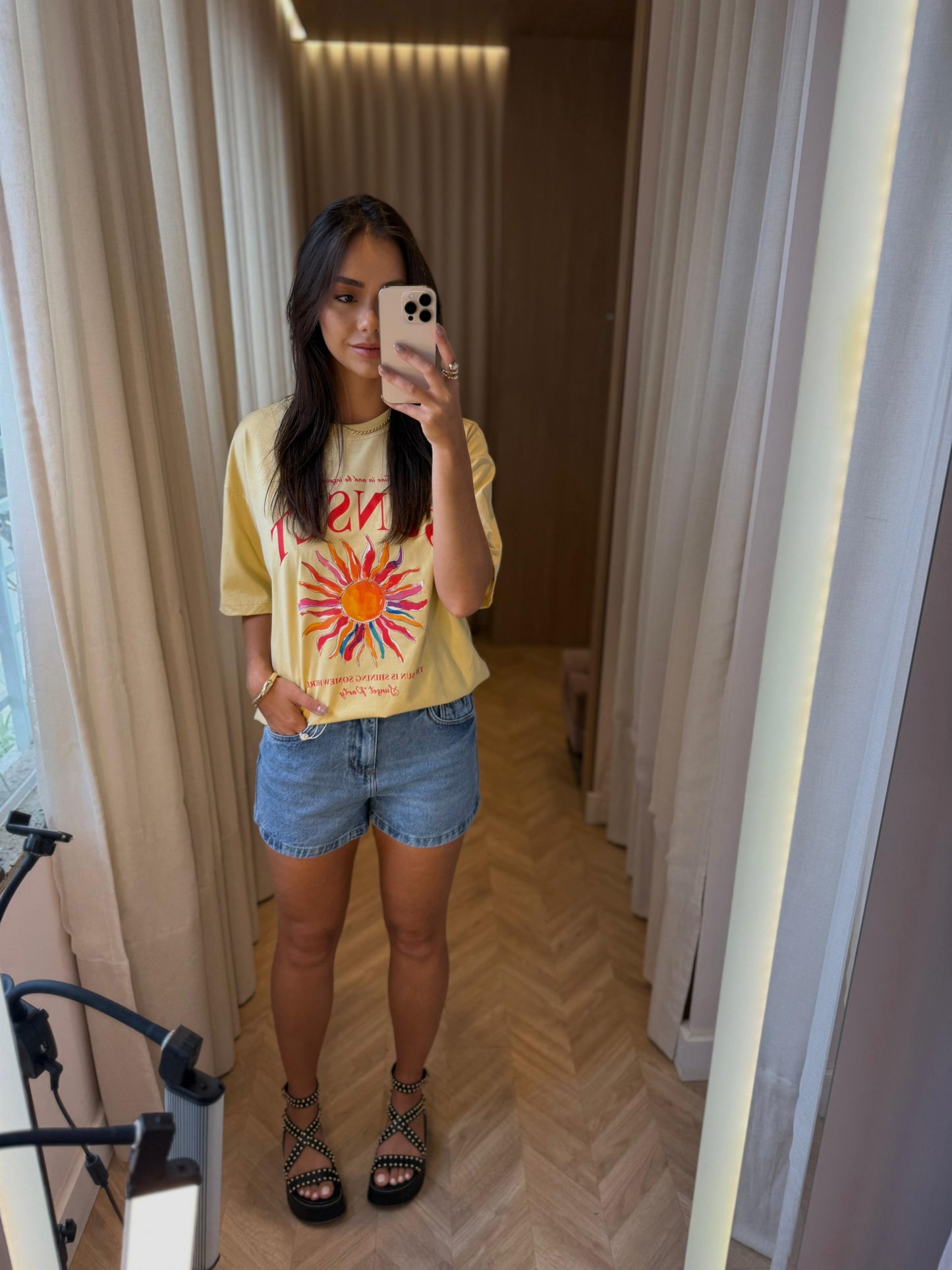 T-shirt Sunset - cores