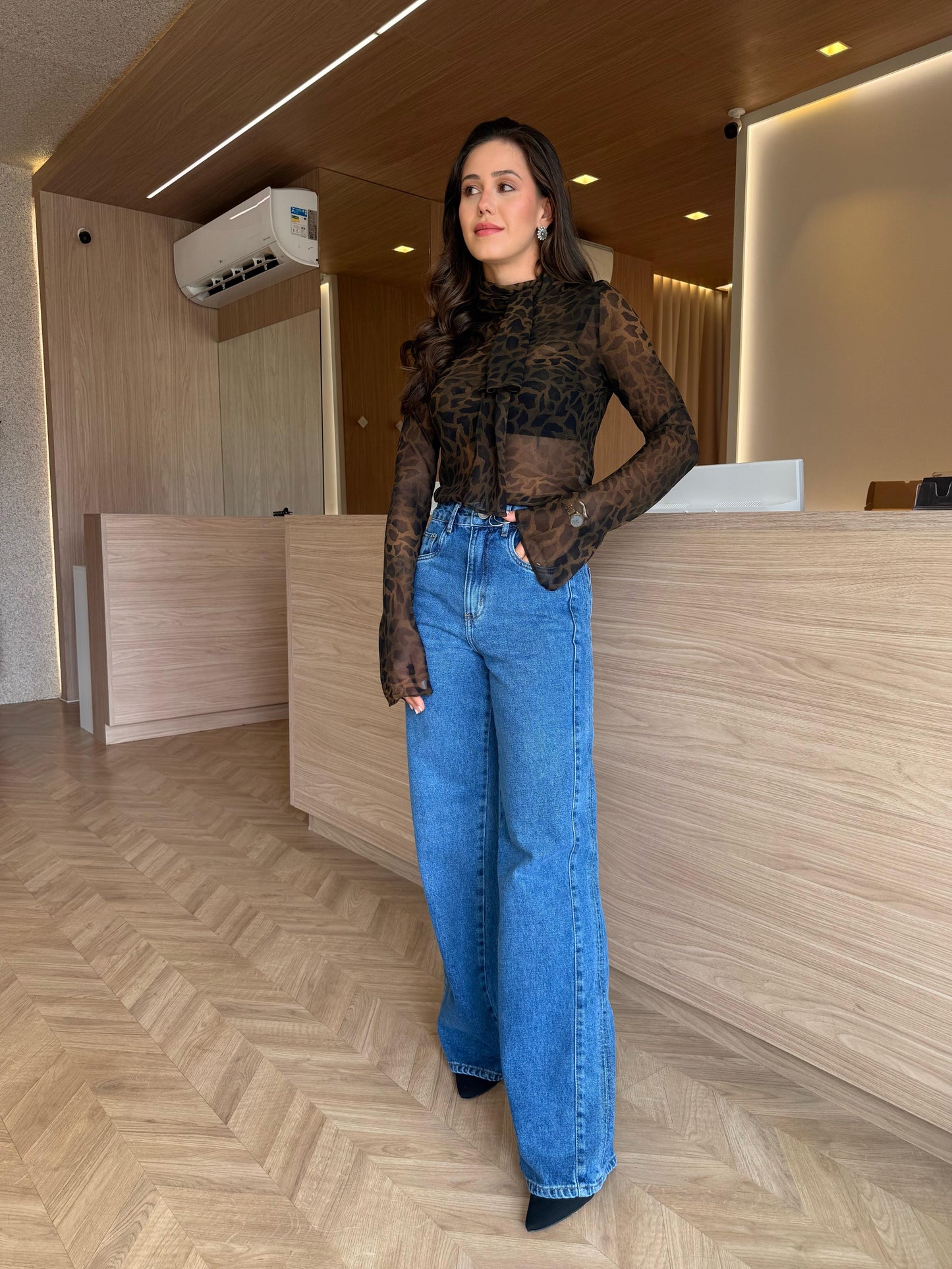 Blusa Tule Estampada - cores