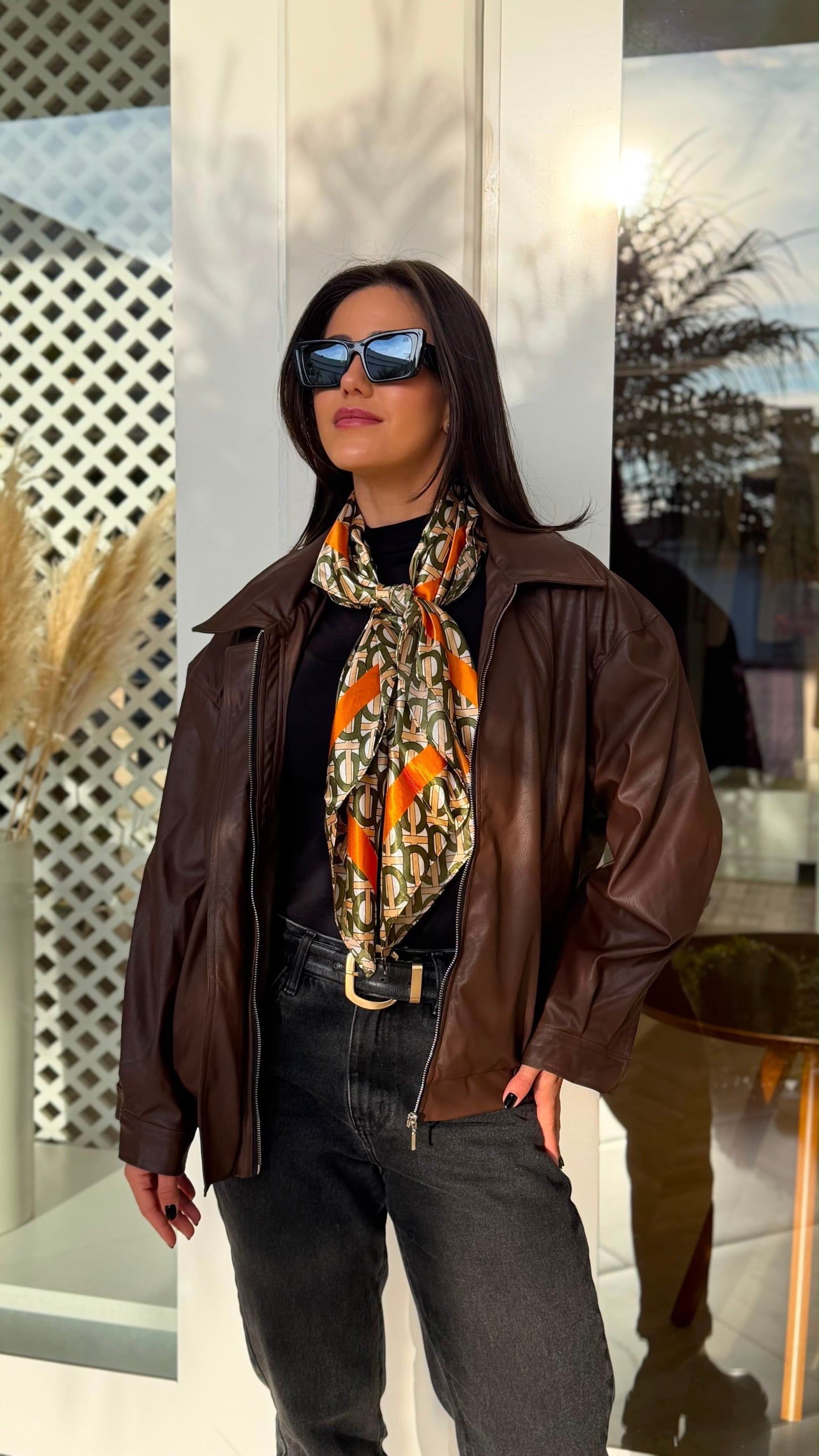 Jaqueta Oversized Pu Guesh - cores