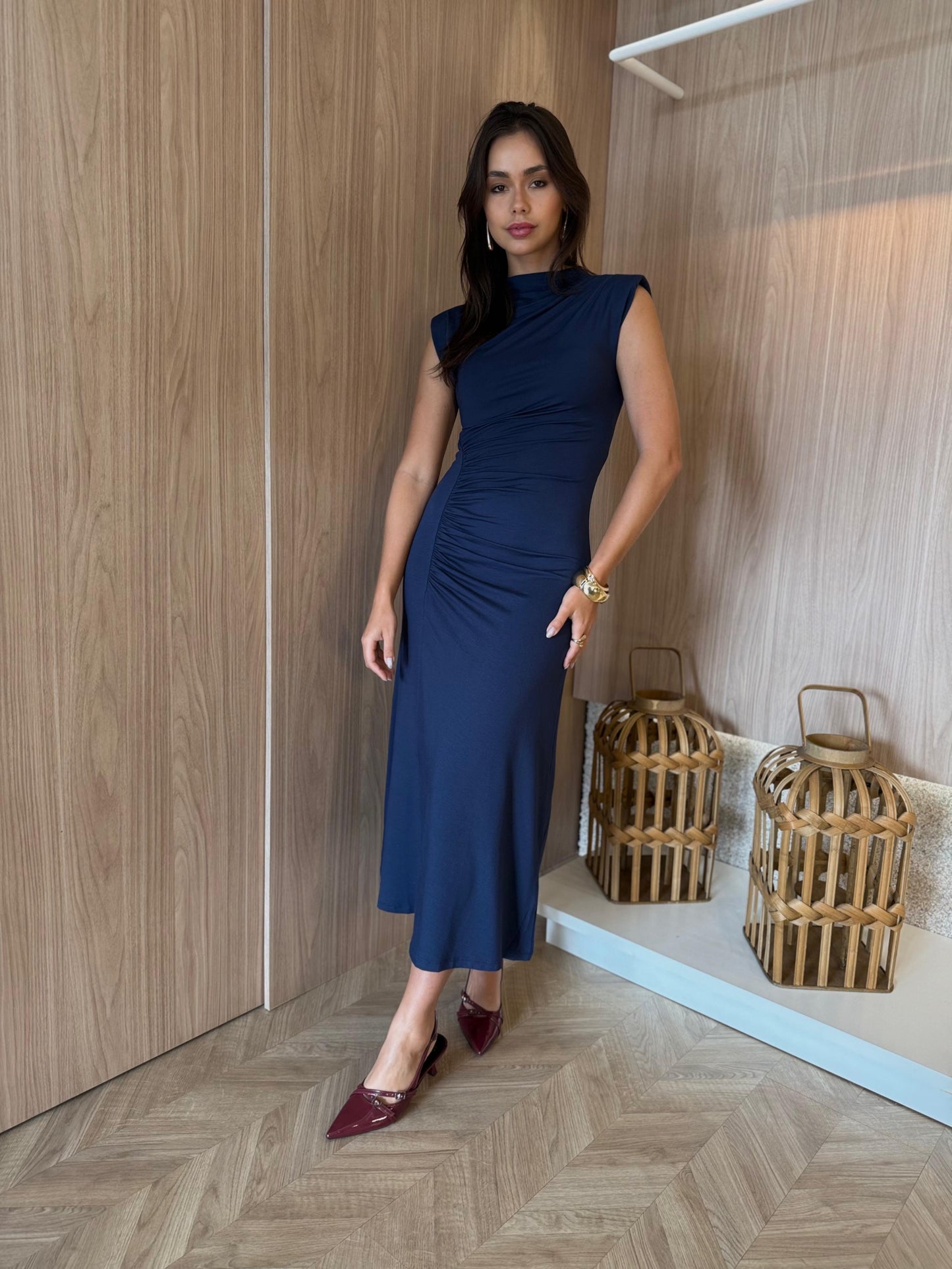 Vestido Drapeado Fontana - cores
