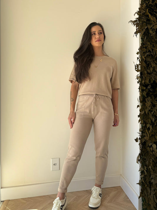 Calça Tricô Ambicione Barra Italiana - cores