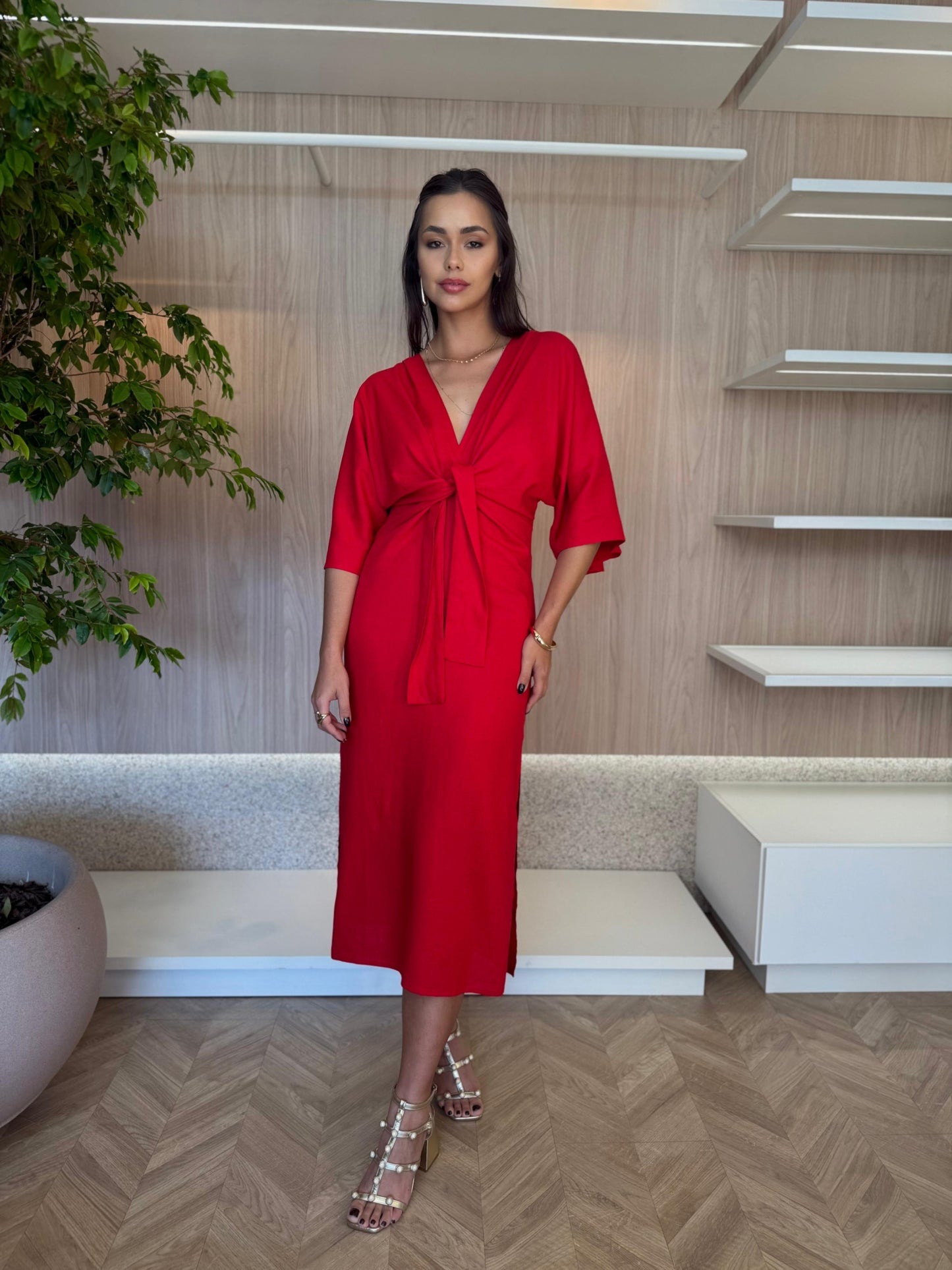 Vestido Kimono Longo Albânia - cores