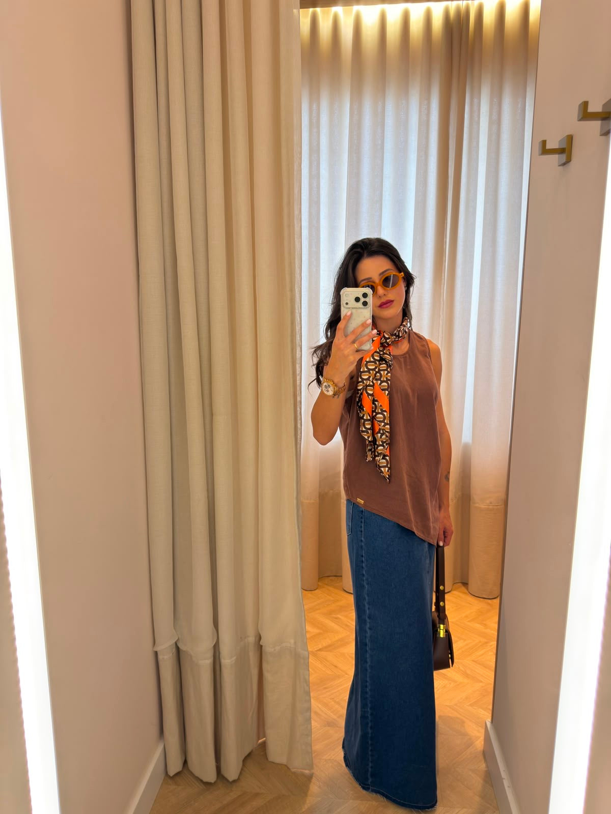 Saia Longa Jeans Jenna