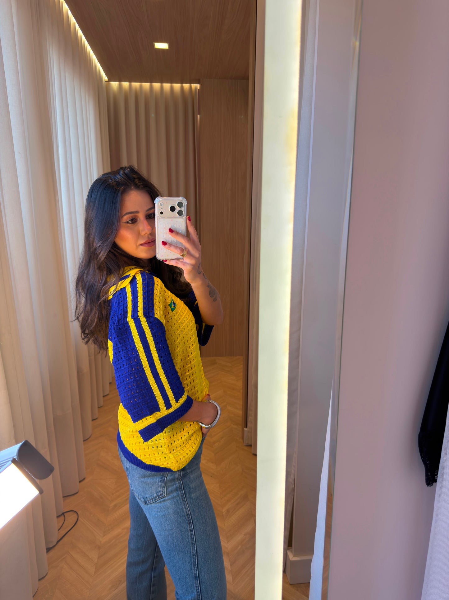 Blusa Tricô Manga Curta