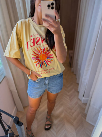 T-shirt Sunset - cores