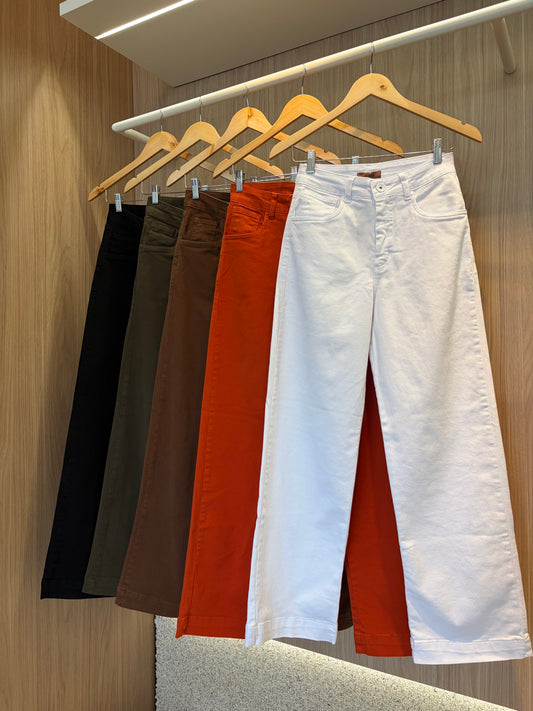 Calça Reta Ambi Sarja - cores