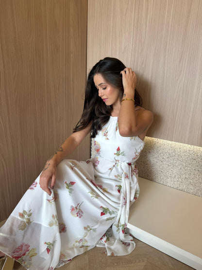 Vestido Off Floral Rose