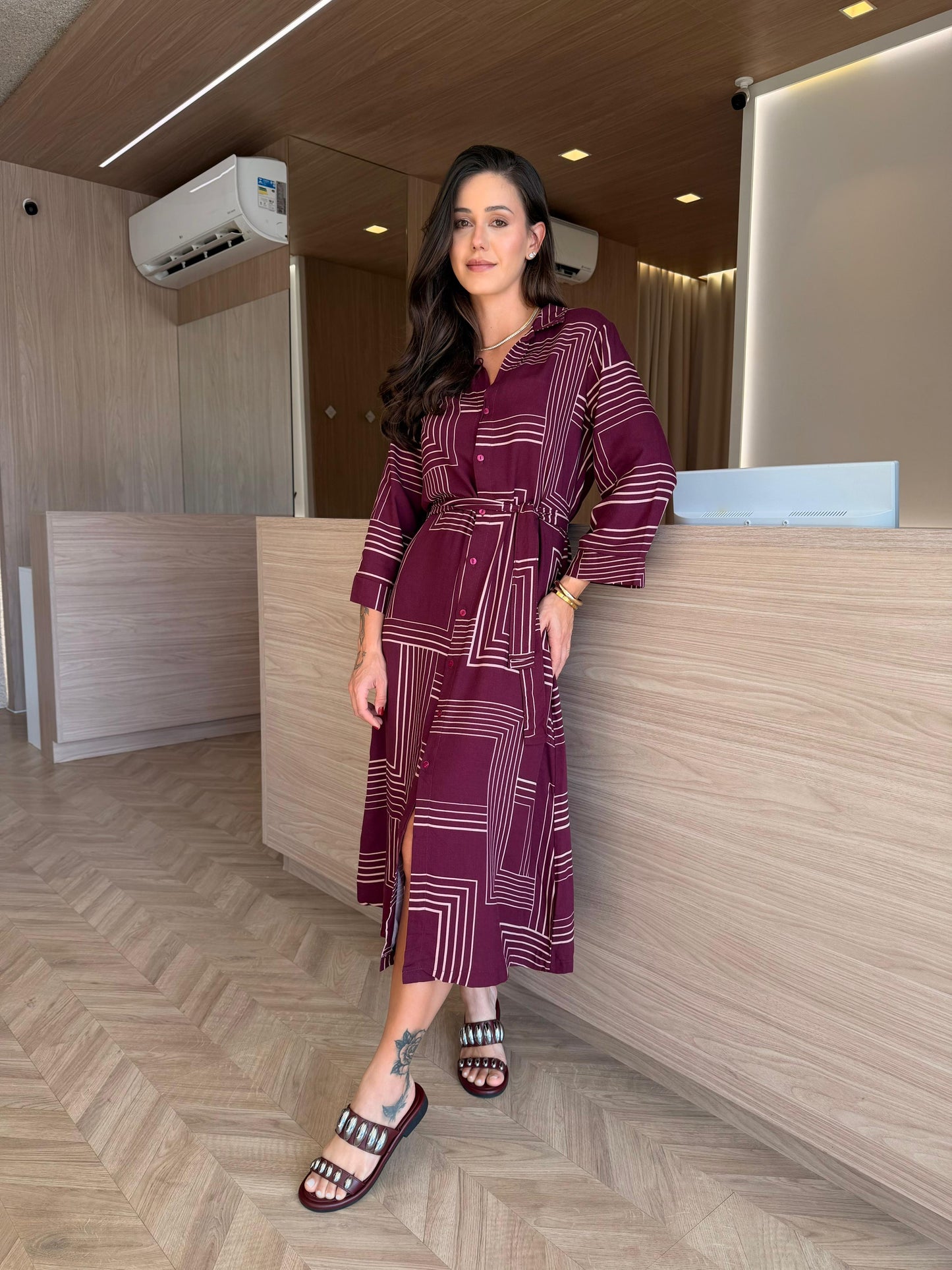 Vestido Geométrico - cores