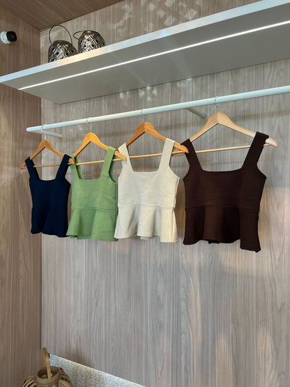 Cropped Peplum Milla - cores