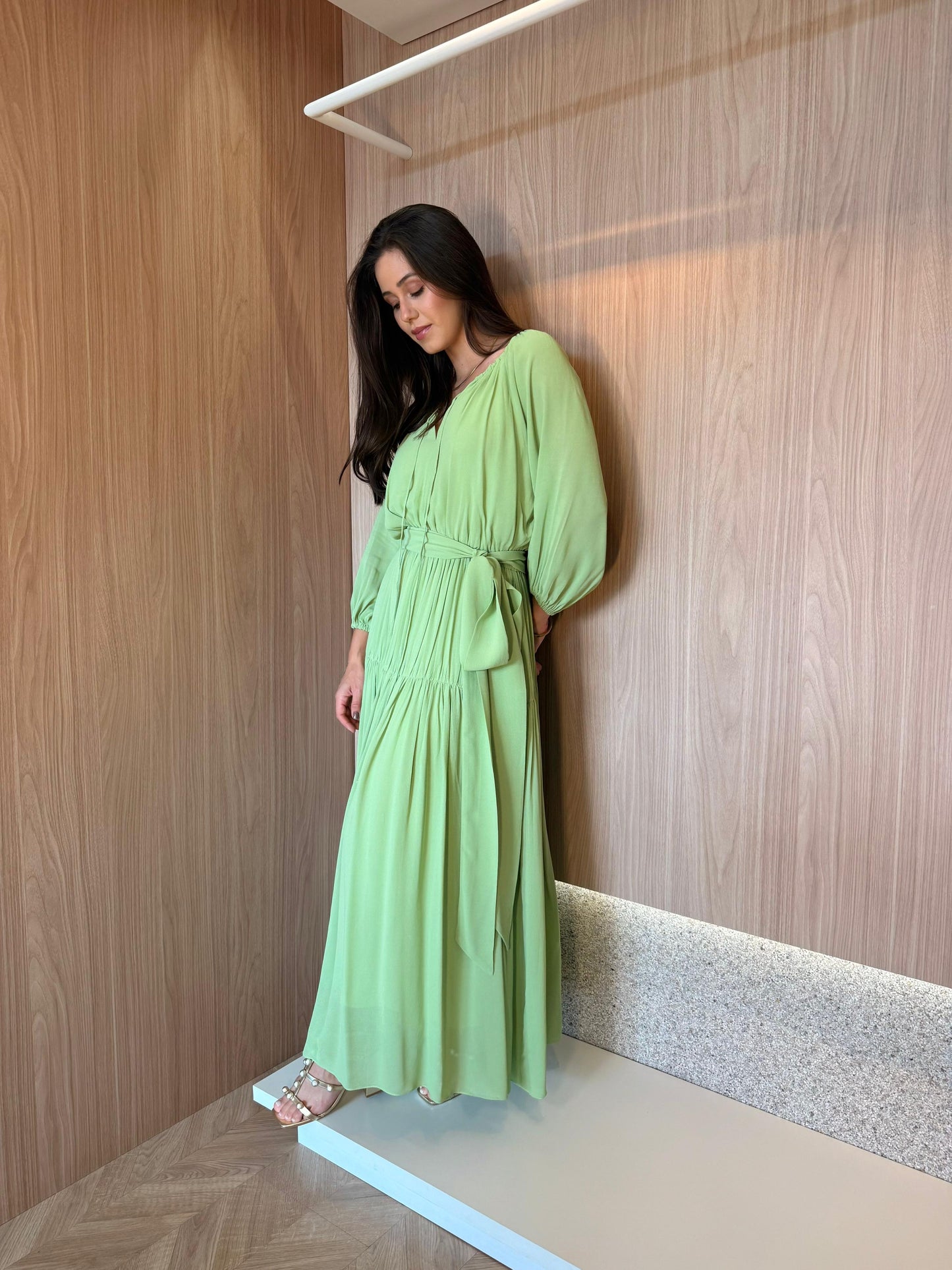 Vestido Mint c/faixa