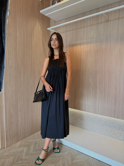 Vestido c/busto Plissado - cores